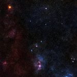Capture the beauty of the Orion constellation in a starry night sky with this stunning image.